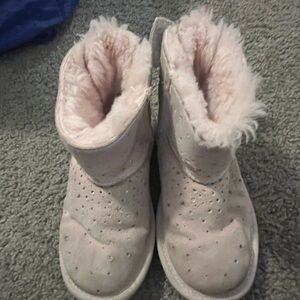 Ugg boots pink sparkle size youth 12
